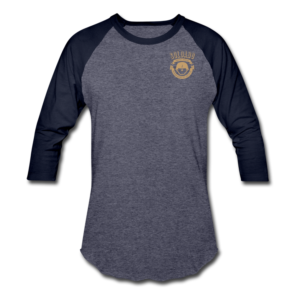 Baseball T-Shirt - heather blue/navy