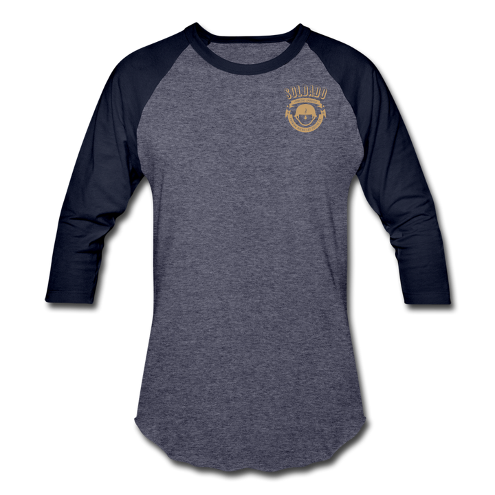 Baseball T-Shirt - heather blue/navy