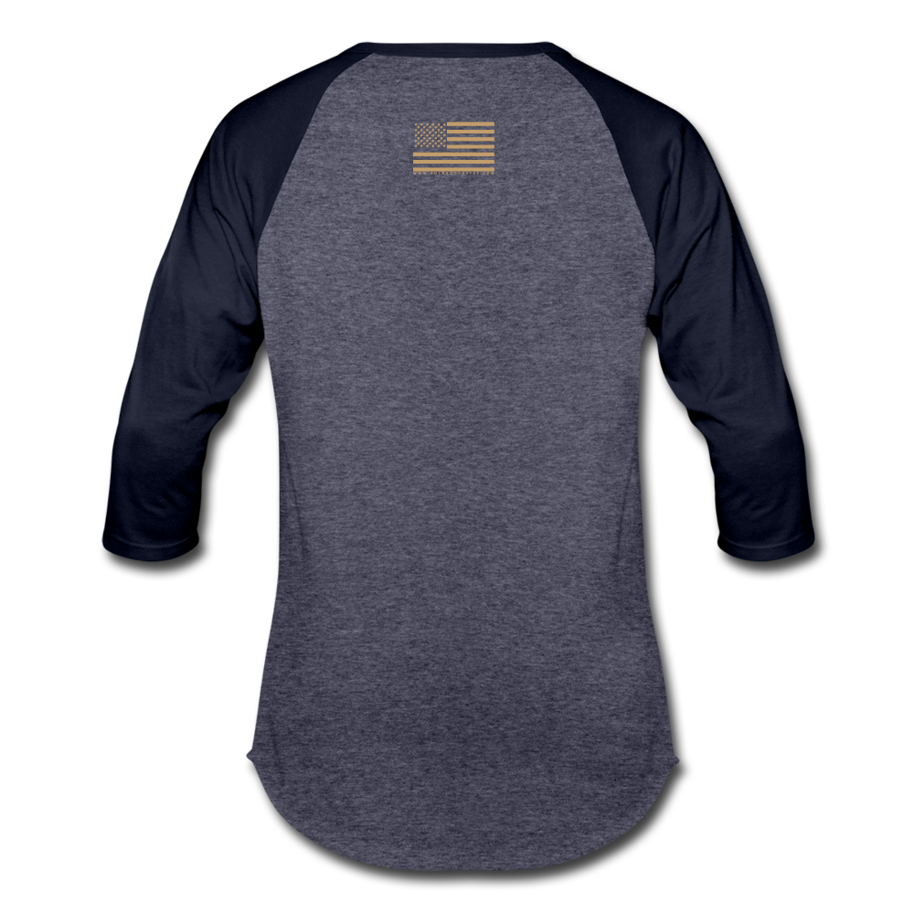 Baseball T-Shirt - heather blue/navy