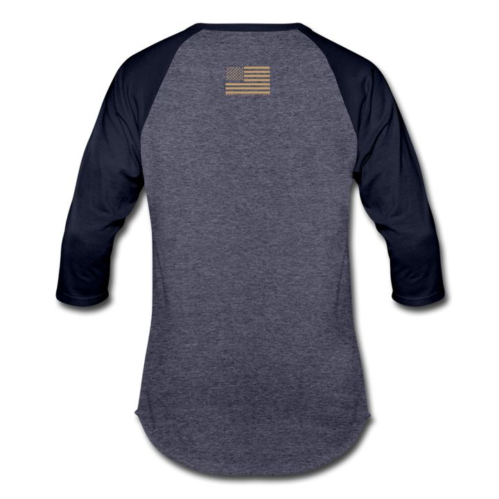 Baseball T-Shirt - heather blue/navy